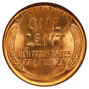 1473102 1933'D'  MS65 RD Lincoln Cent.