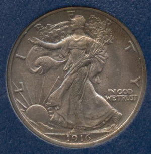 1488300 1916  Liberty Walking Half Dollar.