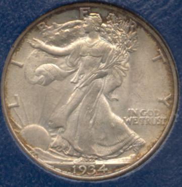 1488700 1934  Liberty Walking Half Dollar.