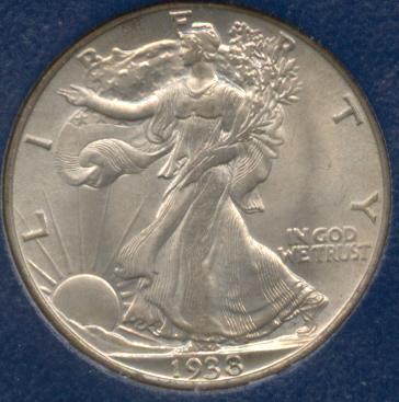 1489000 1938  Liberty Walking Half Dollar.