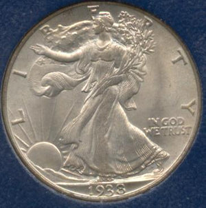 1489000 1938  Liberty Walking Half Dollar.