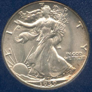 1489100 1939'S' Liberty Walking Half Dollar.