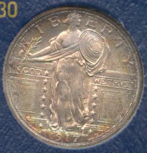1486900 1917  T1 Standing Liberty Quarter.