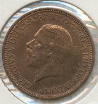 1498400 Great Britain. George V. Half Penny.