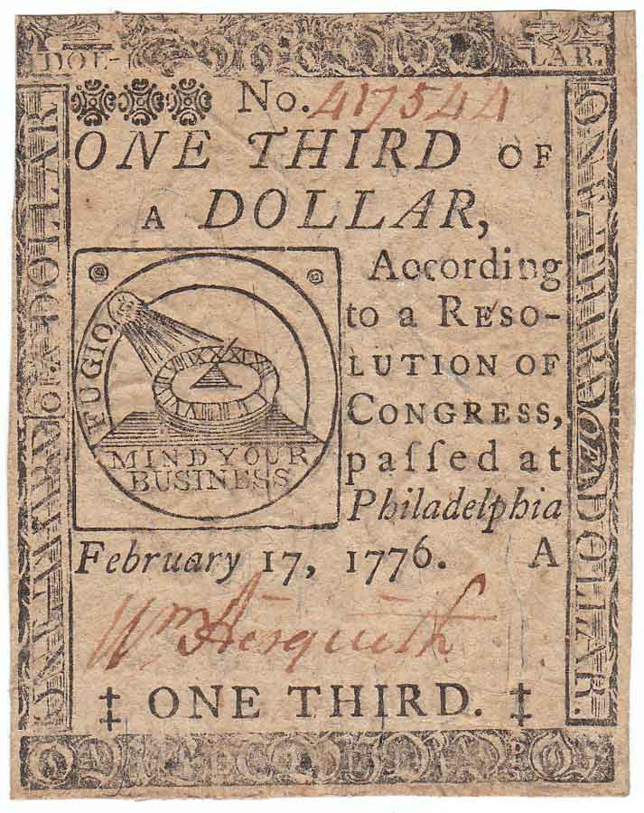 1497400 Colonial Paper. Continental.