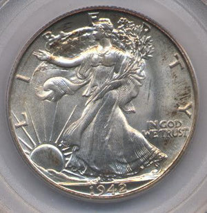 1490200 1942  Liberty Walking Half Dollar.