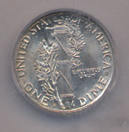 1485500 1941'S' Mercury Dime.  ICG MS 67.