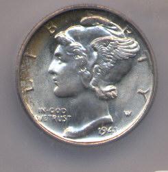 1485500 1941'S' Mercury Dime.