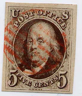 1500000 United States Stamps (Scott 1)