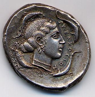 1499000 Ancient Greek Coins. Syracuse. Tetradrachm.