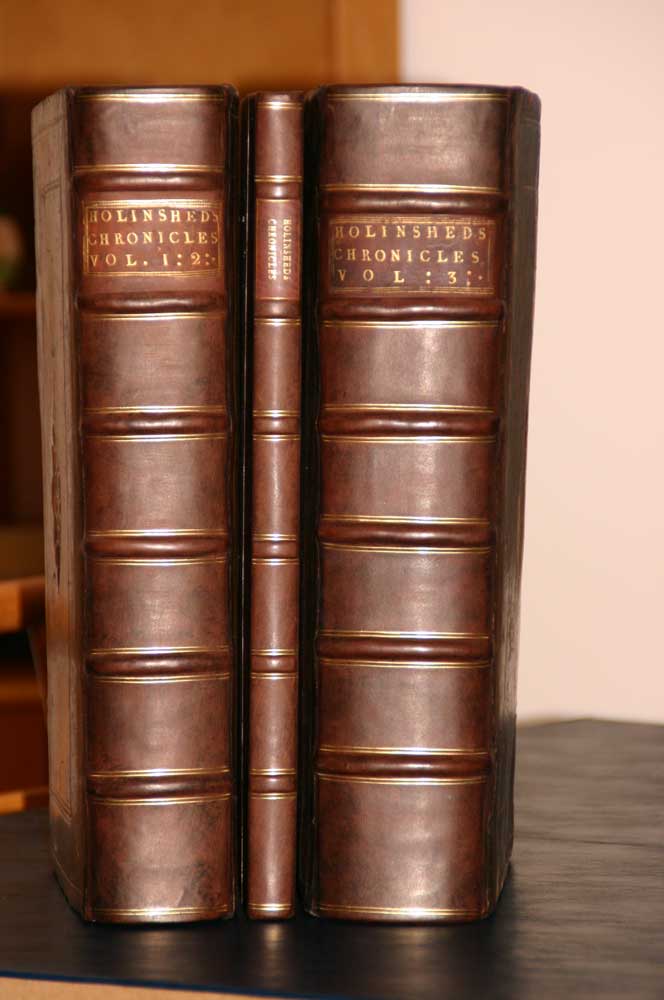 1437480  1587.  Holinshed.  Chronicles.   Important Shakespeare Source.