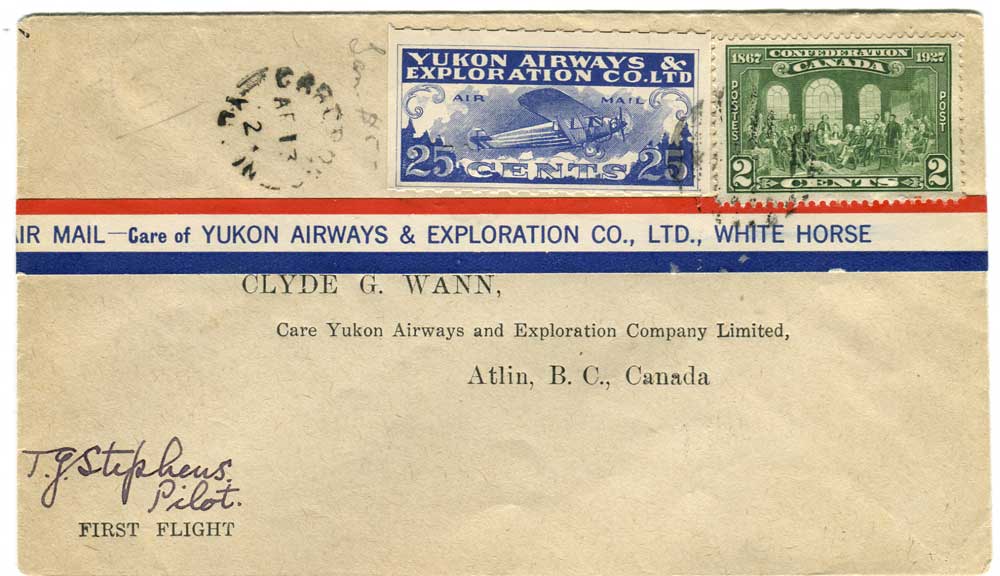 1523600 Canadian Covers Local Airmail