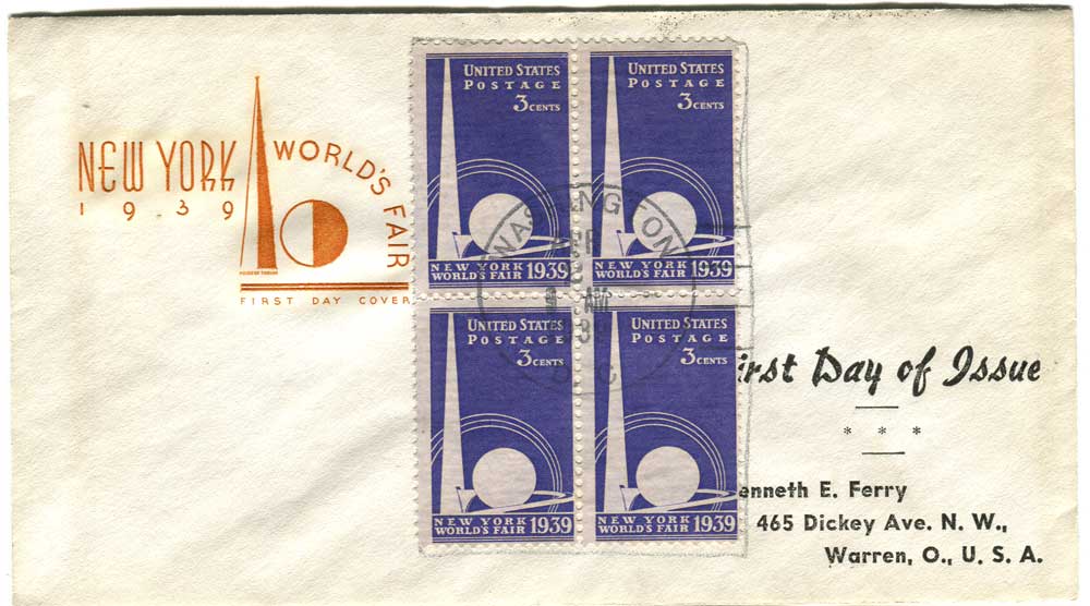 1517400 United States Covers Worlds Fair (Scott 853)