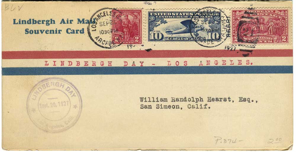 1514000 United States Covers Lindbergh (Scott C10)