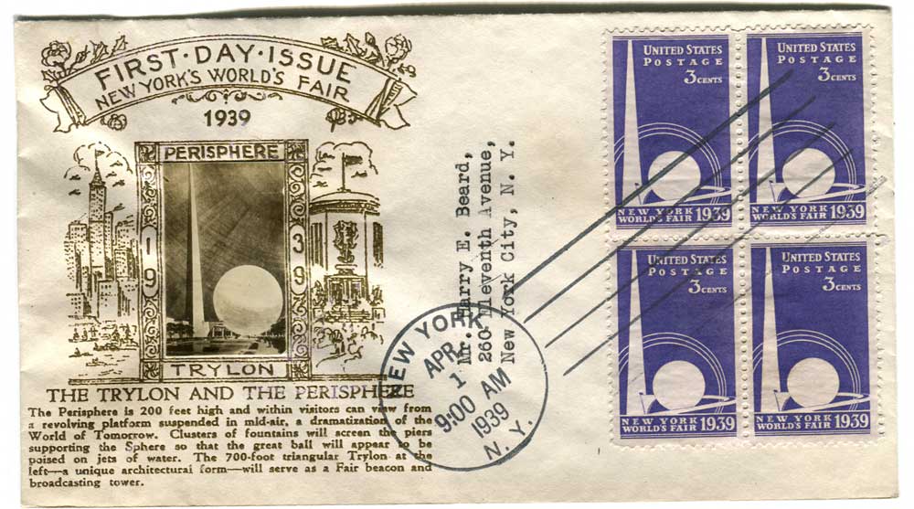 1518600 United States Covers Worlds Fair (Scott 853)