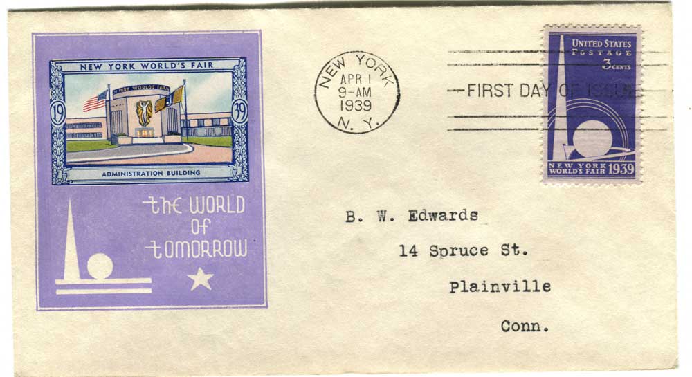 1518900 United States Covers Worlds Fair (Scott 853)