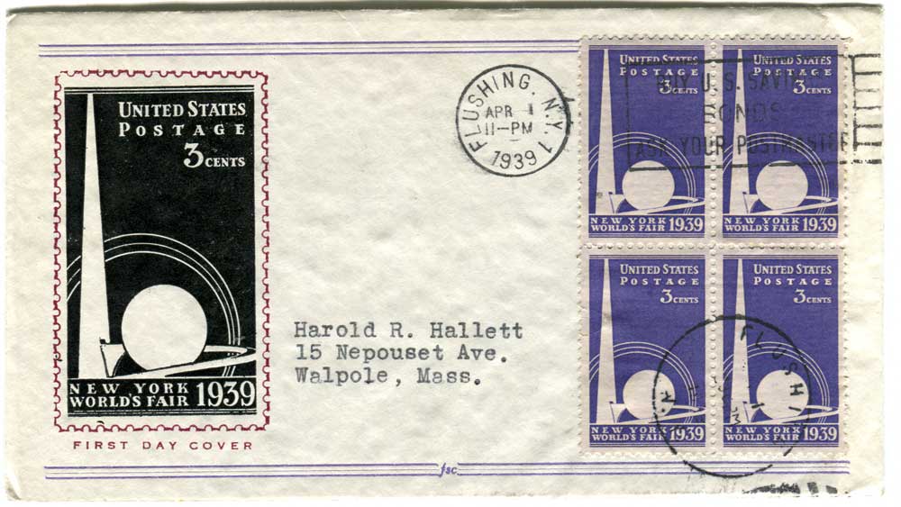 1519100 United States Covers Worlds Fair (Scott 853)