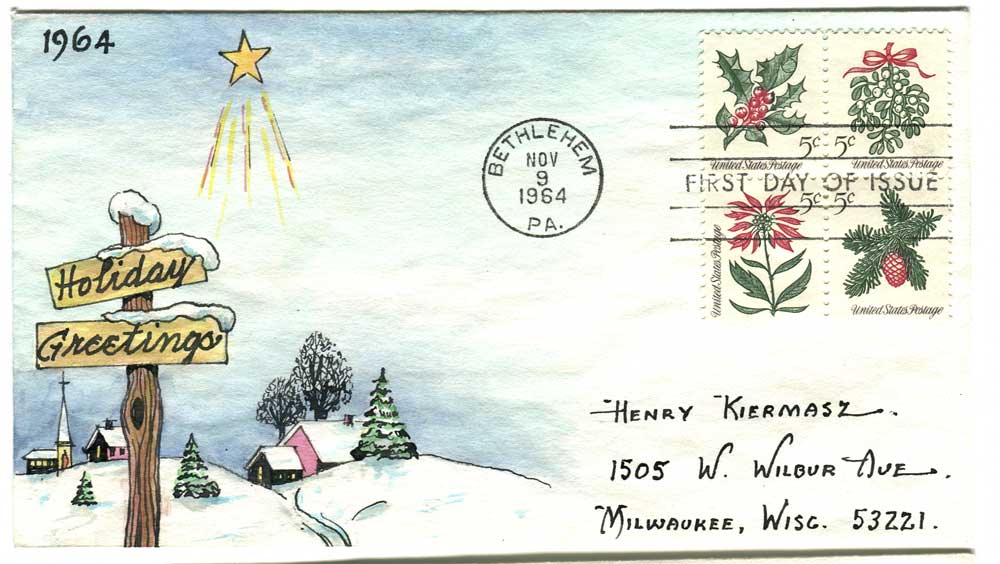 1521200 United States Covers Christmas (Scott 1254)