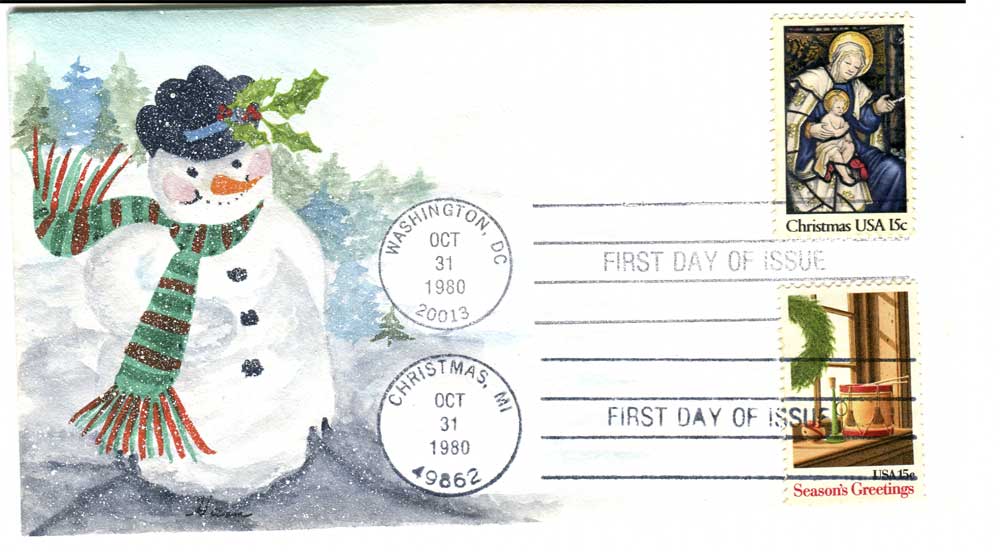 1522600 United States Covers Christmas (Scott 1842)
