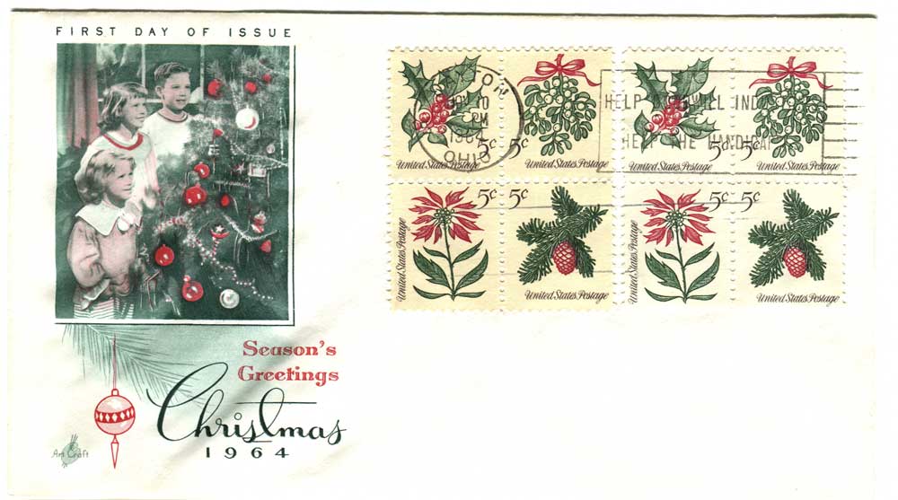1521400 United States Covers Christmas (Scott 1254)