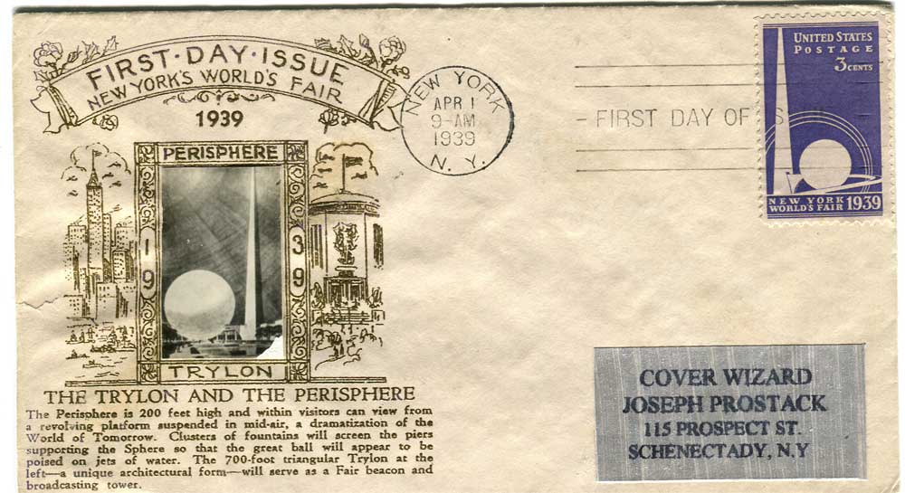1518000 United States Covers Worlds Fair (Scott 853)