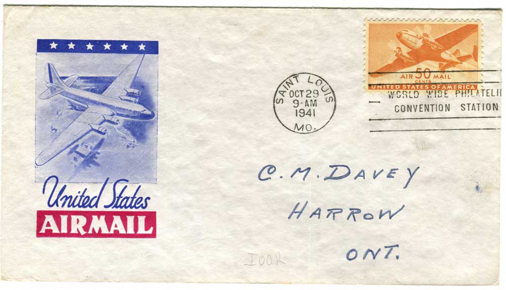 1480100 United States Covers Airmail (Scott C31)
