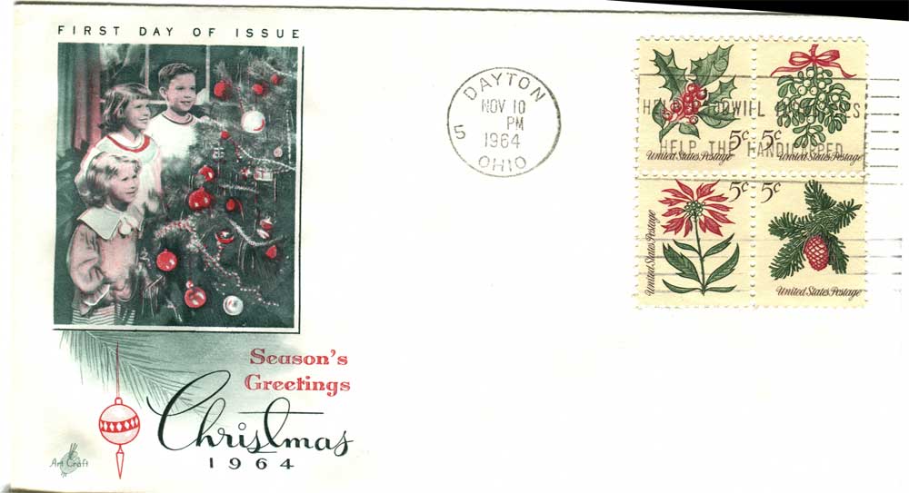 1521100 United States Covers Christmas (Scott 1254a)