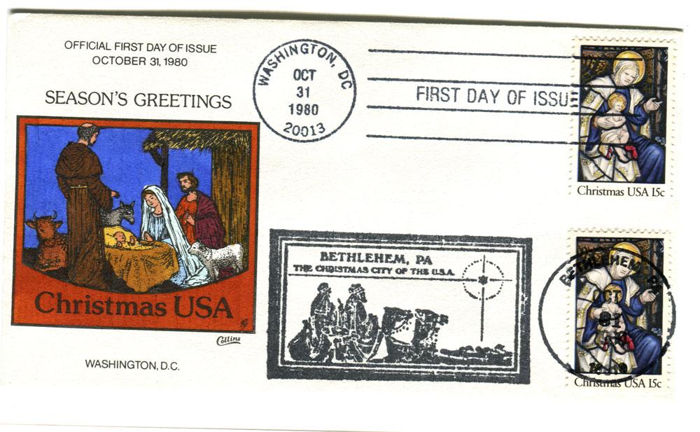 1522700 United States Covers Christmas (Scott 1842)
