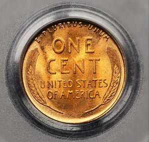 1465100 1909  RD Lincoln Cent.  PCGS-65RD.