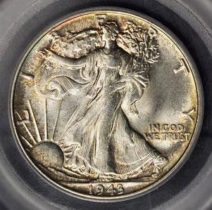1490700 1943  Liberty Walking Half Dollar.