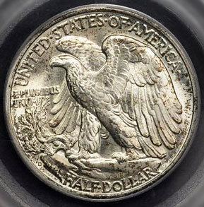1490800 1943'D' Liberty Walking Half Dollar.  PCGS MS65.