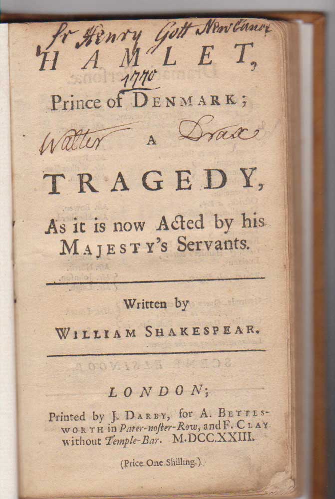 1444100 1723 Shakespeare