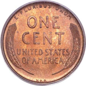 1465400 1909'S' VDB Lincoln Cent.  PCGS MS 64 RB.