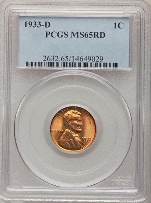 1473100 1933'D' RD Lincoln Cent.