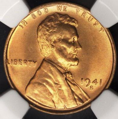 1476100 1941'S' RD Lincoln Cent.