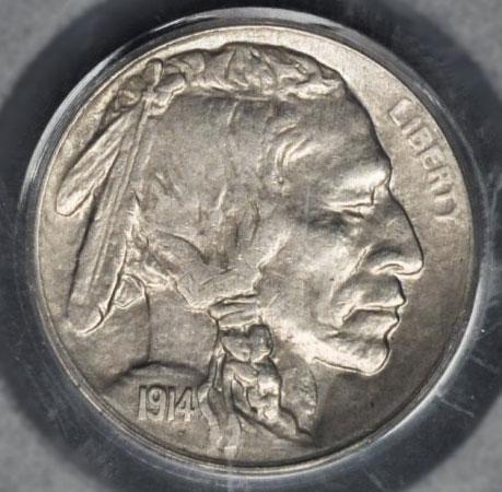 1482400 1914'S' Buffalo Nickel.