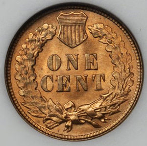 1464900 1909  Indian Head Cent.  MS65 RD.