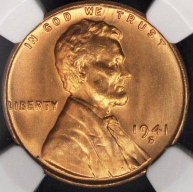 1476200 1941'S' RD Lincoln Cent.
