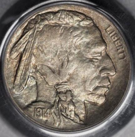 1482300 1914'S' Buffalo Nickel.