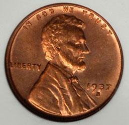 1474100 1937'S' RD Lincoln Cent.