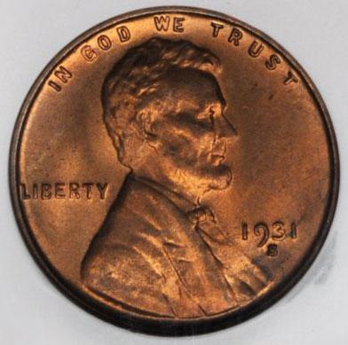 1472600 1931'S' RD Lincoln Cent.