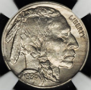 1483500 1936  Buffalo Nickel.  Satin Proof,   MS64 PCGS.