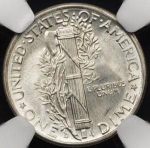 1486300 1942'D' Mercury Dime.  NGC MS66 FB.