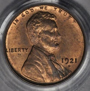 1470800 1921'S' RB Lincoln Cent.