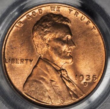 1473400 1935'D' RB Lincoln Cent.