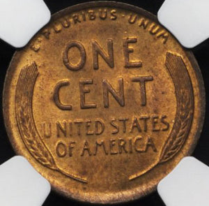 1469600 1918  RB Lincoln Cent.  NGC 64 RB.