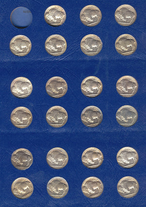 1481400 1913-1938 Buffalo Nickel Collection.  Mostly AU-UNC.
