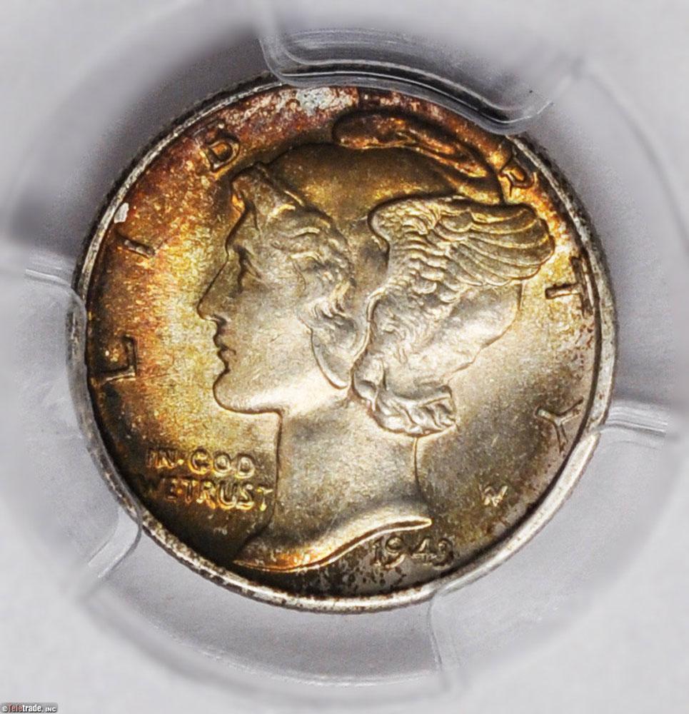 1486400 1943'D' Mercury Dime.