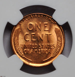 1475300 1939'S' RD Lincoln Cent.  NGC MS66 RD.