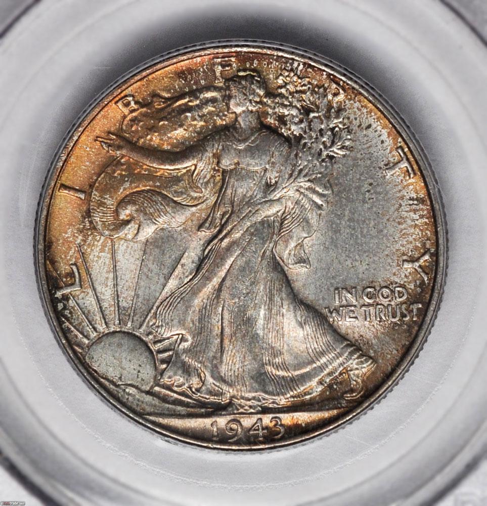 1490500 1943  Liberty Walking Half Dollar.
